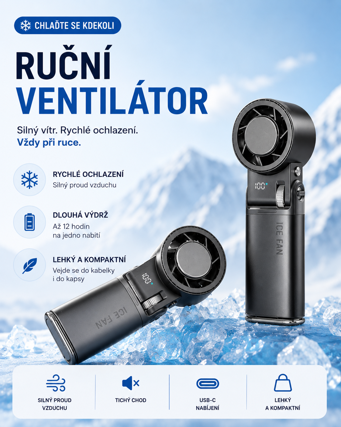 Stay Freeze Mini Ventilátor