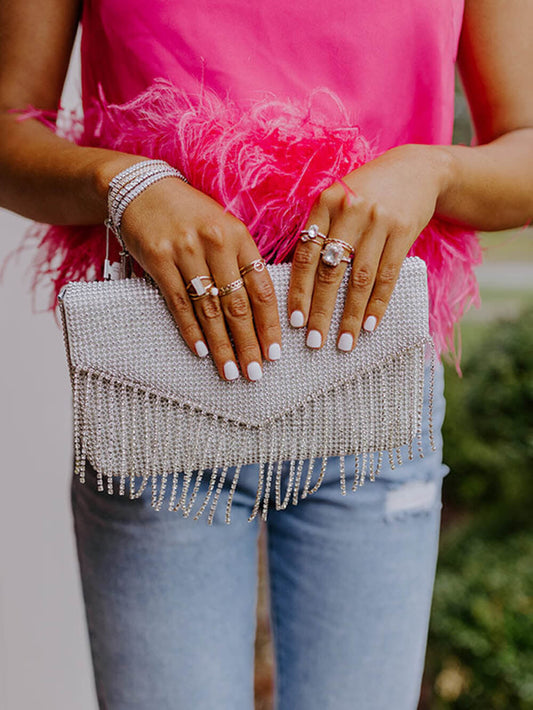 VIP Party Clutch torbica s rhinestone detaljima