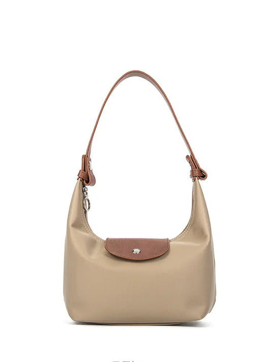 Colorblock PU kožna Dumpling torba