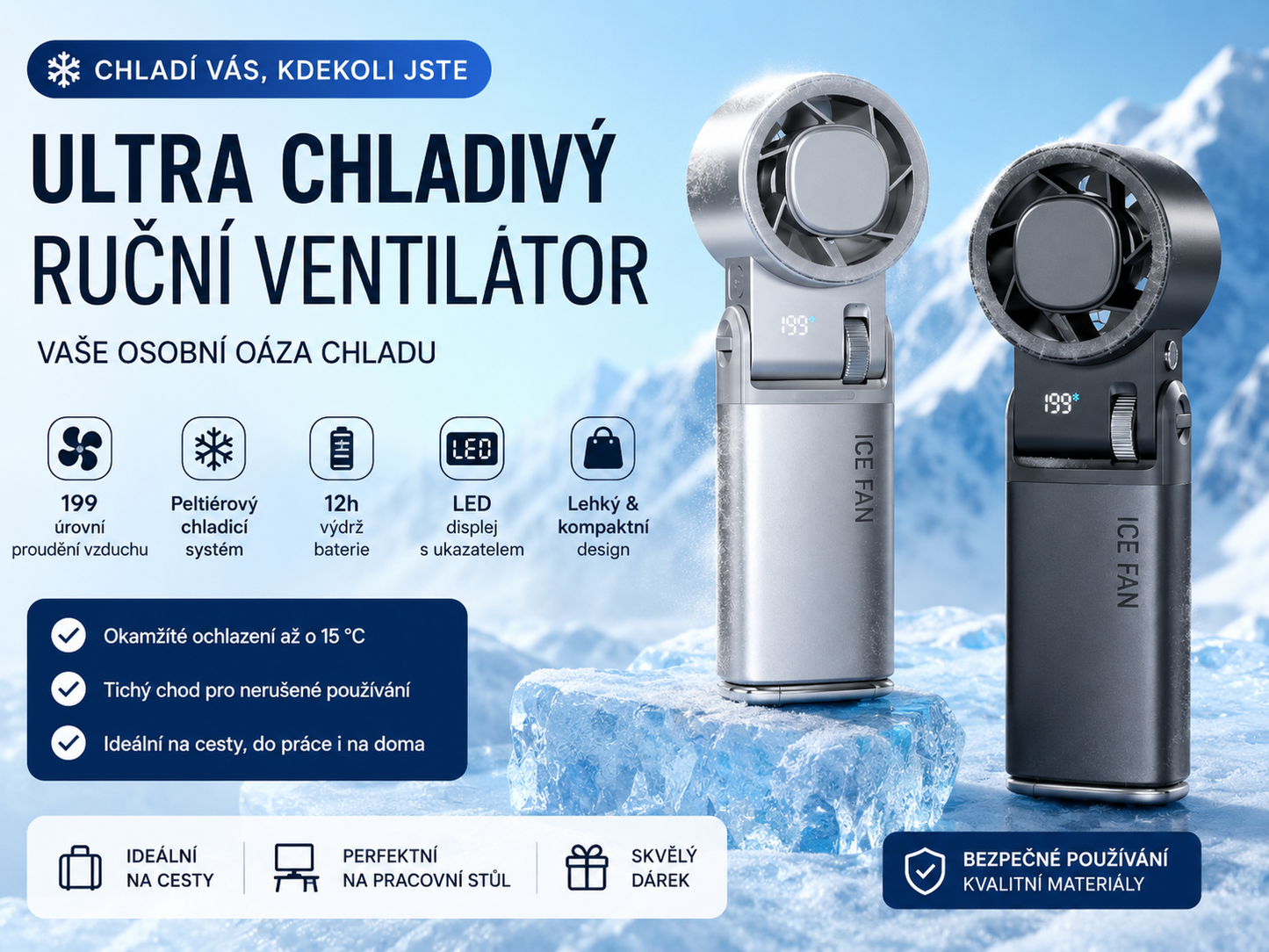 Stay Freeze Mini Ventilátor
