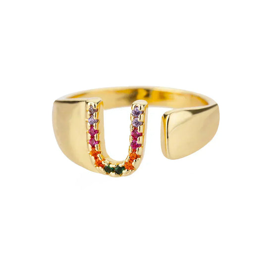 U Initial – zlatni prsten