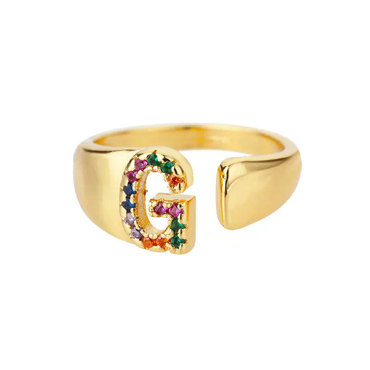 G Initial – zlatni prsten