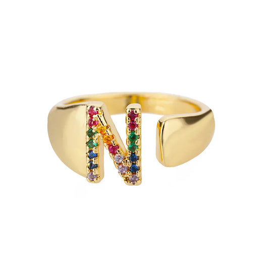 N Initial – zlatni prsten