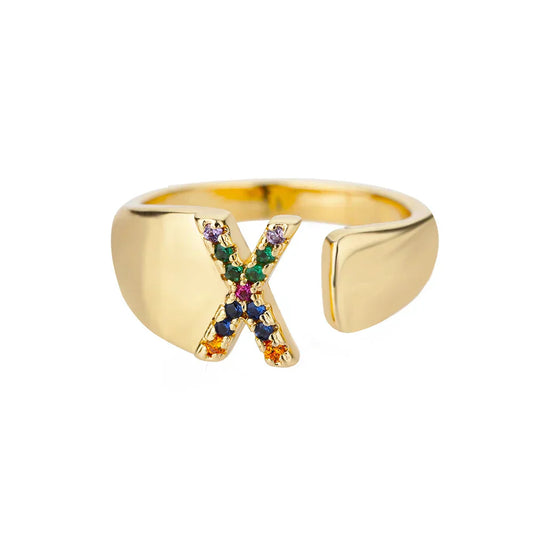 X Initial – zlatni prsten