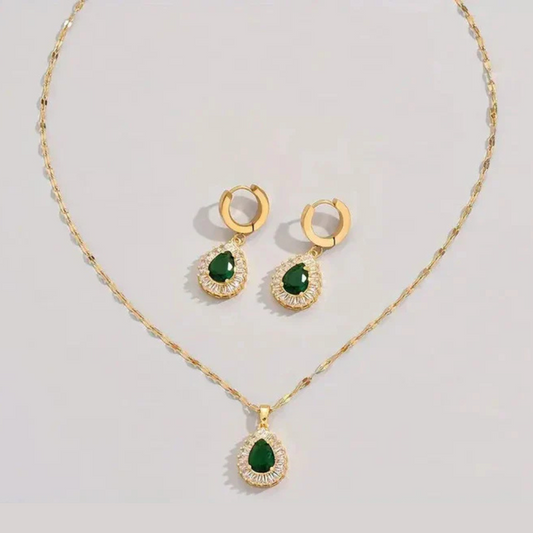 Helena – set smaragd