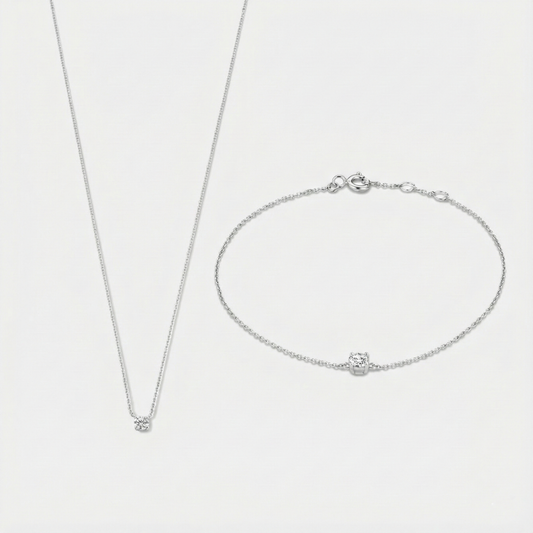 Set od moissanite kamenčića